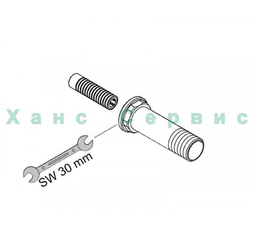 Комплект удлинителей для запорного вентиля душевой системы Axor ShowerCollection, Hansgrohe 10658000