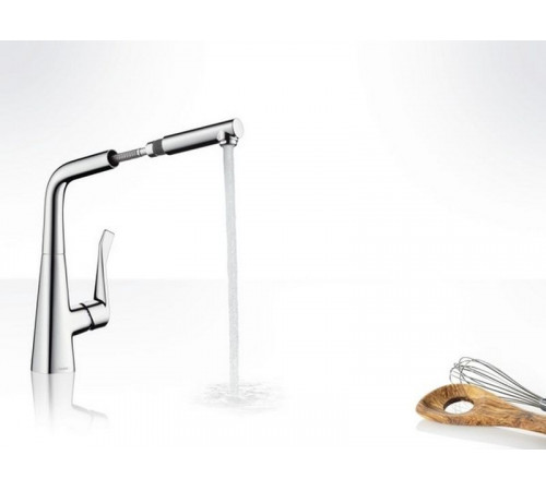 Душевая лейка кухонного смесителя Metris M71 Hansgrohe, цвет хром 92128000