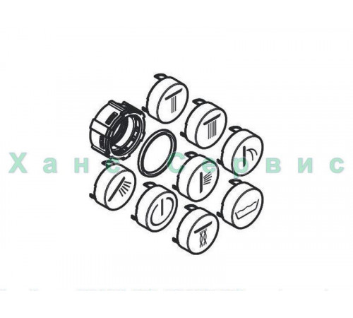 Набор кнопок для душевой системы Select Hansgrohe 92218000