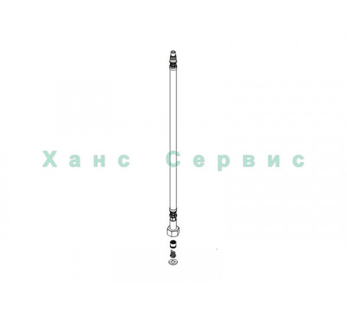 Гибкая подводка 450 мм М8х0,75 G3/8 для нажимных смесителей Hansgrohe